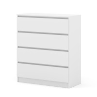 Комод MAJA S4 90 см, 4 ящика, белый матовый