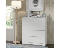 Комод MAJA S4 90 см, 4 ящика, белый матовый Комод MAJA S4 90 см, 4 ящика, белый матовый