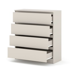 Chest of drawers MAJA S4 90 cm, 4 drawers, cashmere