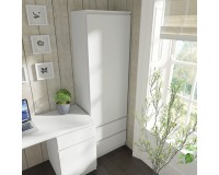 Bookcase MAJA 60 cm with a door, 2 drawers, white mat Bookcase MAJA 60 cm with a door, 2 drawers, white mat