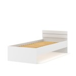 מיטת יחיד MAJA 90x200 עם בסיס, לבן מט