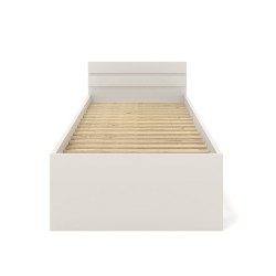Bed MAJA 90x200 cm with slatted base, cashmere