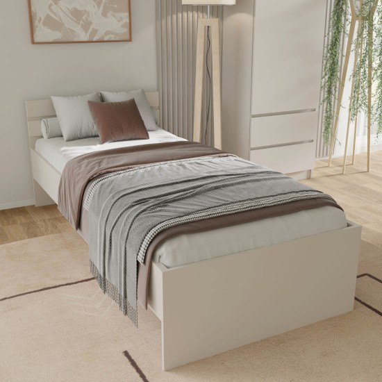 Кровать MAJA 90x200 см с основанием, кашемир