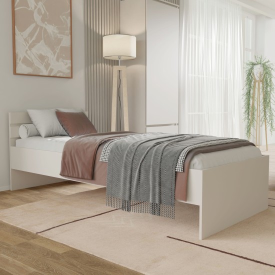 Кровать MAJA 90x200 см с основанием, кашемир