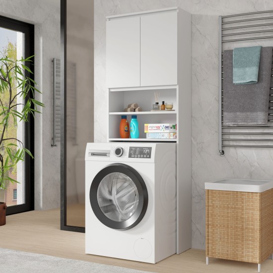 Over-washer unit MAJA 65 cm, white mat