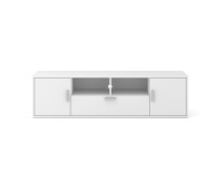 TV unit BLANCA 150 cm with RGB lighting, white mat