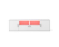 TV unit BLANCA 150 cm with RGB lighting, white mat