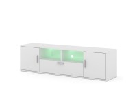 TV unit BLANCA 150 cm with RGB lighting, white mat