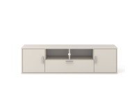 TV unit BLANCA 150 cm with RGB lighting, cashmere