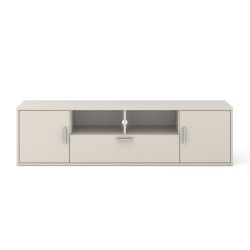 מזנון טלוויזיה BLANCA 150 עם תאורת RGB, קשמיר