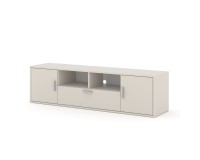 TV unit BLANCA 150 cm with RGB lighting, cashmere