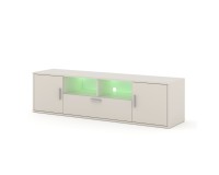 TV unit BLANCA 150 cm with RGB lighting, cashmere