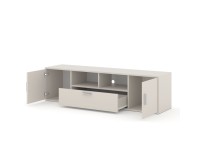 TV unit BLANCA 150 cm with RGB lighting, cashmere
