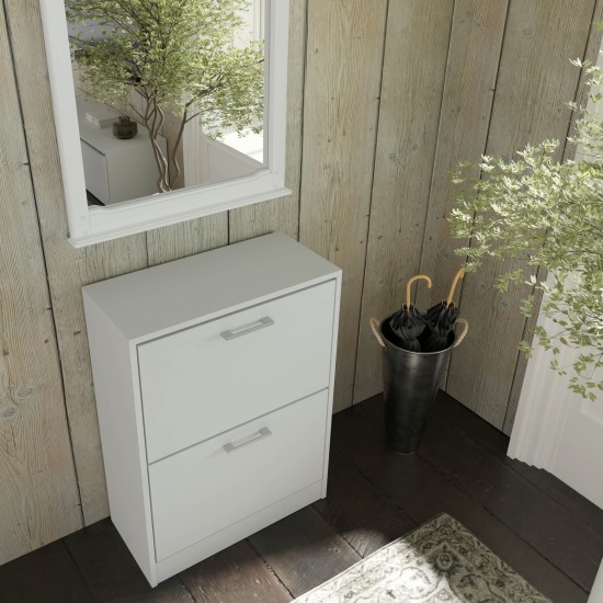 Shoe cabinet ADA 60 cm, 2 tilt compartments, white mat Shoe cabinet ADA 60 cm, 2 tilt compartments, white mat