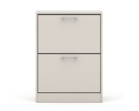 Shoe cabinet IGA 60 cm, 2 tilt compartments, cashmere Shoe cabinet IGA 60 cm, 2 tilt compartments, cashmere