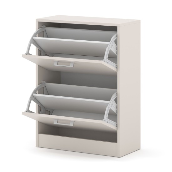 Shoe cabinet IGA 60 cm, 2 tilt compartments, cashmere Shoe cabinet IGA 60 cm, 2 tilt compartments, cashmere