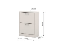 ארון נעליים IGA 60, שני תאים נפתחים, קשמיר