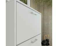 Shoe cabinet ADA 60 cm, 3 tilt compartments, white mat