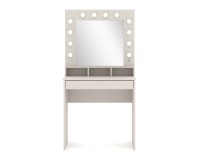 Dressing table BROADWAY 80 cm with lit mirror, cashmere