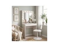 Dressing table BROADWAY 80 cm with lit mirror, cashmere