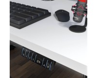 Стол письменный BIMOTION 140 на 70 см с регулировкой высоты, белый матовый, белая рама