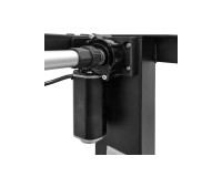 Стол письменный BIMOTION 120 на 65 см с регулировкой высоты, белый матовый, чёрная рама