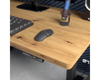 Desk BIMOTION 140 by 70 cm height adjustable, artisan oak, black frame Desk BIMOTION 140 by 70 cm height adjustable, artisan oak, black frame