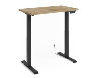 Desk BIM NATURAL 120 by 65 cm, oak veneer, black frame