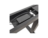 Desk BIM NATURAL 120 by 65 cm, oak veneer, black frame