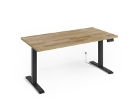 Desk BIM NATURAL 160 by 80 cm, oak veneer, black frame