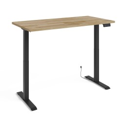 שולחן כתיבה BIM NATURAL 160 על 80, פורניר אלון, מסגרת שחורה שולחן כתיבה BIM NATURAL 160 על 80, פורניר אלון, מסגרת שחורה