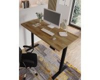 Desk BIM NATURAL 160 by 80 cm, oak veneer, black frame