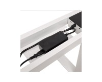 Desk BIM NATURAL 120 by 65 cm, oak veneer, white frame