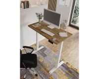 Desk BIM NATURAL 120 by 65 cm, oak veneer, white frame