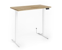 Desk BIM NATURAL 140 by 70 cm, oak veneer, white frame