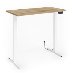 שולחן כתיבה BIM NATURAL 140 על 70, פורניר אלון, מסגרת לבנה שולחן כתיבה BIM NATURAL 140 על 70, פורניר אלון, מסגרת לבנה