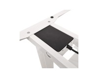Desk BIM NATURAL 140 by 70 cm, oak veneer, white frame