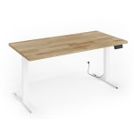 Desk BIM NATURAL 160 by 80 cm, oak veneer, white frame