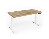 Desk BIM NATURAL 160 by 80 cm, oak veneer, white frame