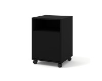 Mobile pedestal BIMOTION on castors, black matt