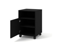 Mobile pedestal BIMOTION on castors, black matt