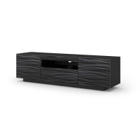 מזנון טלוויזיה AURA 150, שחור עם תבליט Sahara