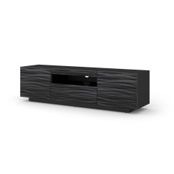 Тумба ТВ AURA 150 см, чёрная с объёмным рельефом Sahara Тумба ТВ AURA 150 см, чёрная с объёмным рельефом Sahara