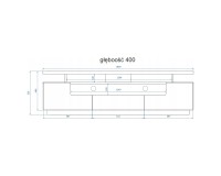 Тумба ТВ EVA 180 см, белый матовый с белым глянцем Тумба ТВ EVA 180 см, белый матовый с белым глянцем