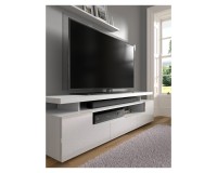 Тумба ТВ EVA 180 см, белый матовый с белым глянцем Тумба ТВ EVA 180 см, белый матовый с белым глянцем