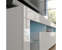 מזנון טלוויזיה BIM 160, לבן מט עם לבן מבריק