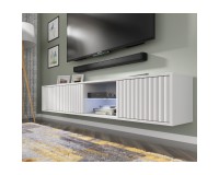 TV unit MITA 156 cm wall hung, white matt TV unit MITA 156 cm wall hung, white matt