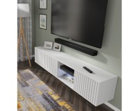 TV unit MITA 156 cm wall hung, white matt TV unit MITA 156 cm wall hung, white matt