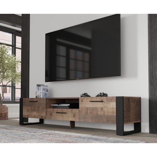 TV unit NUKA 200 cm on legs, Grange oak
