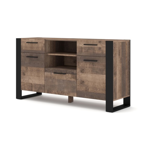 Sideboard NUKA C 155 cm on legs, Grange oak
